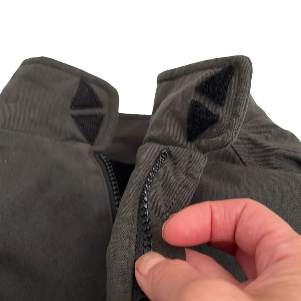 Nearly new! Levi’s SILVERTAB Charcoal Gray Canvas Fleece-Lined Zip Up Work Jacke